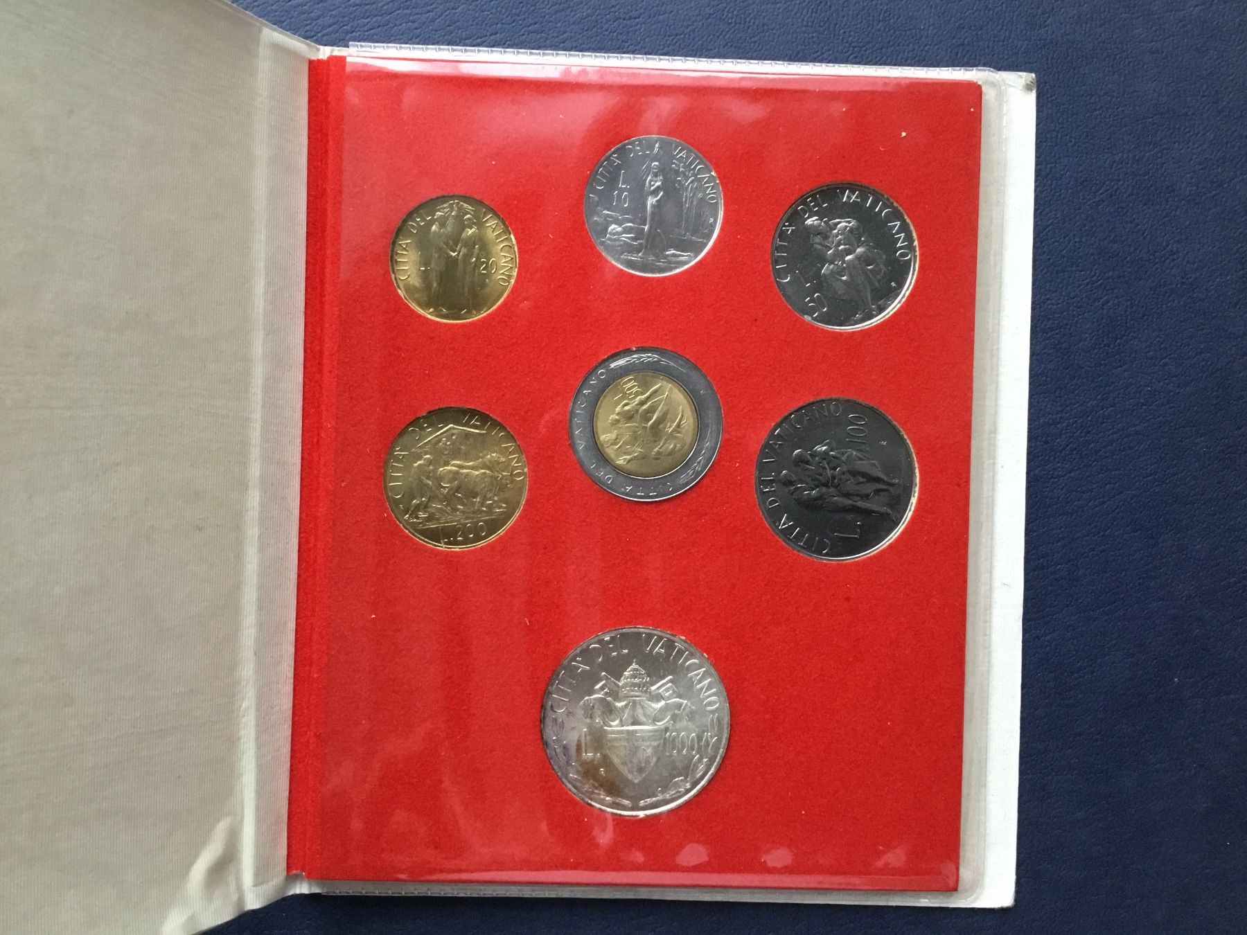 Tutti le monete: Vatikan Münzsatz 1982 – Nuovo e nell'imballaggio originale da St. Margrethen SG venduto da alfapeugeot10 2
