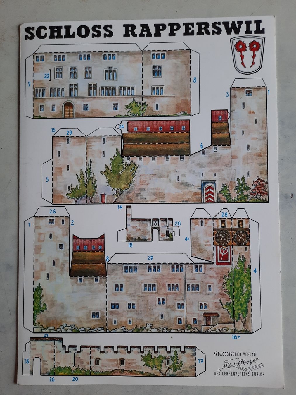 Bastelsets: Bastelbogen Modellbogen Schloss Rapperswil – Neu (gemäss Beschreibung) aus Nottwil von mar_jqm7 1