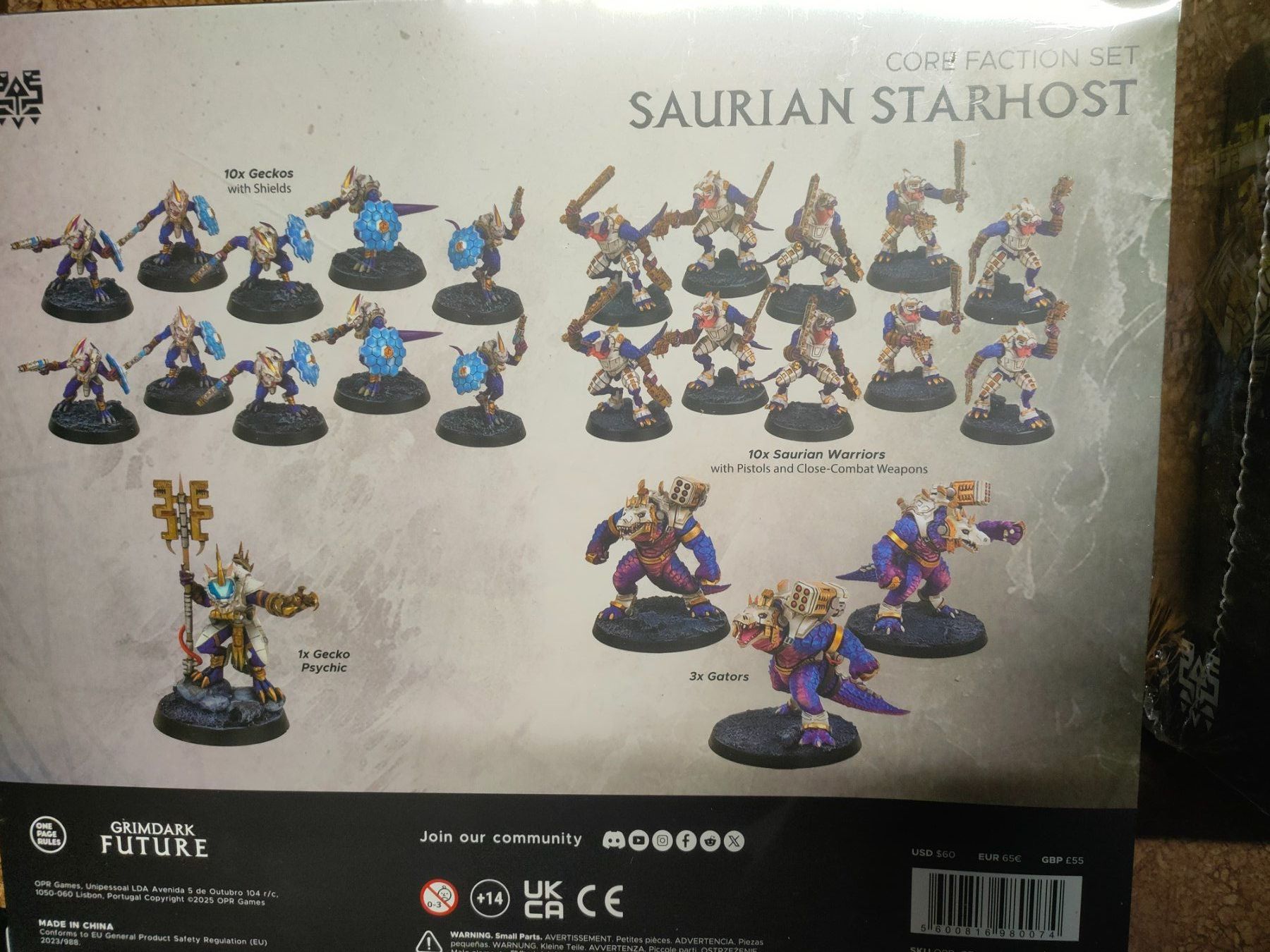 Spiele: Saurian Starhost OPR One Page Rules,Alternative zu Warhammer – Neu und originalverpackt aus Baden von Araneus 7