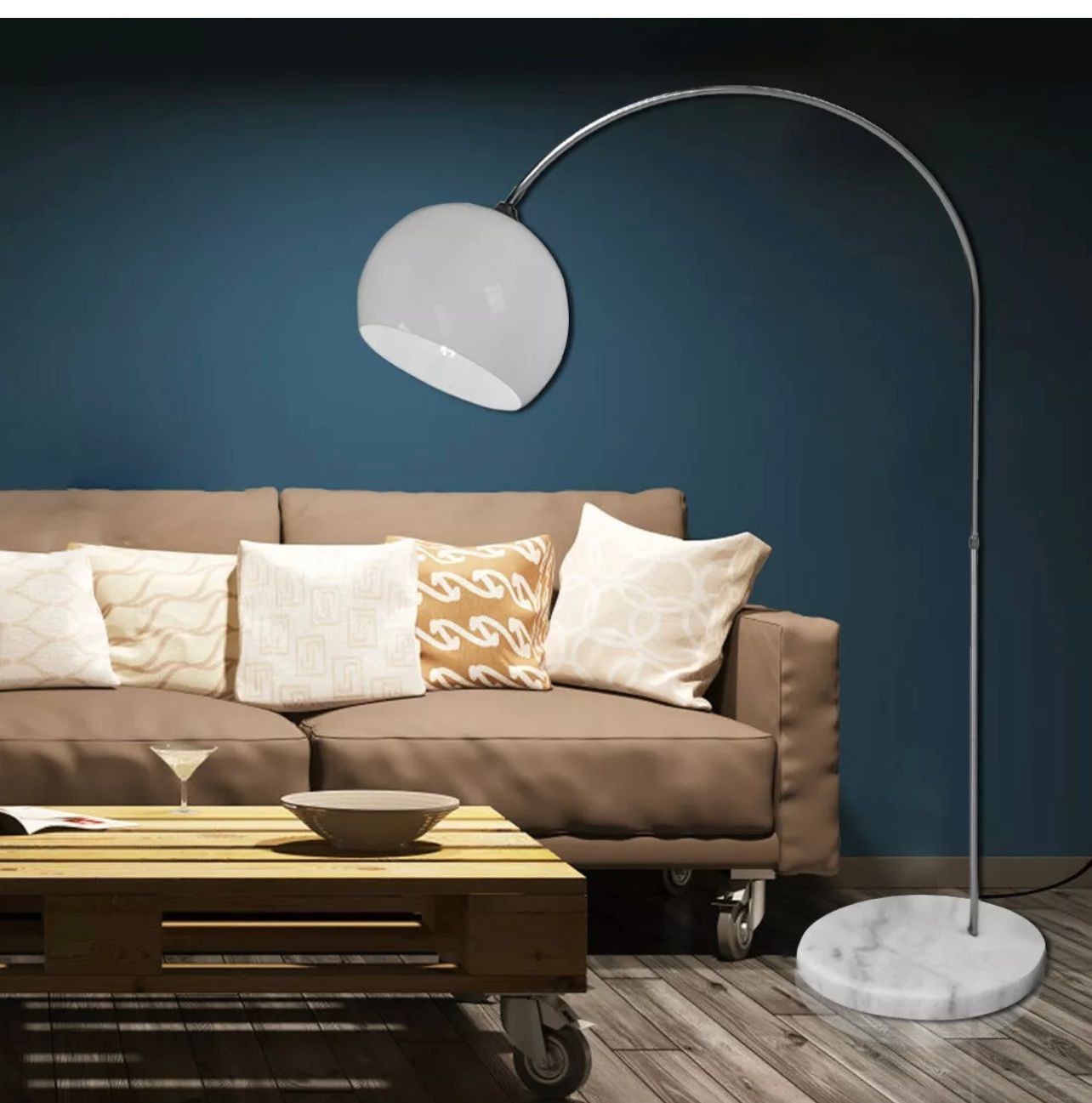 Lampade: + LED Bogenleuchte Bogenlampe Stehlampe Standleuchte Lampe – Nuovo e nell'imballaggio originale da Amriswil venduto da JaJa-Express 1