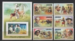 Liberia 1975 "Albert Schweitzer"Block Nr.77B + 960-965B **