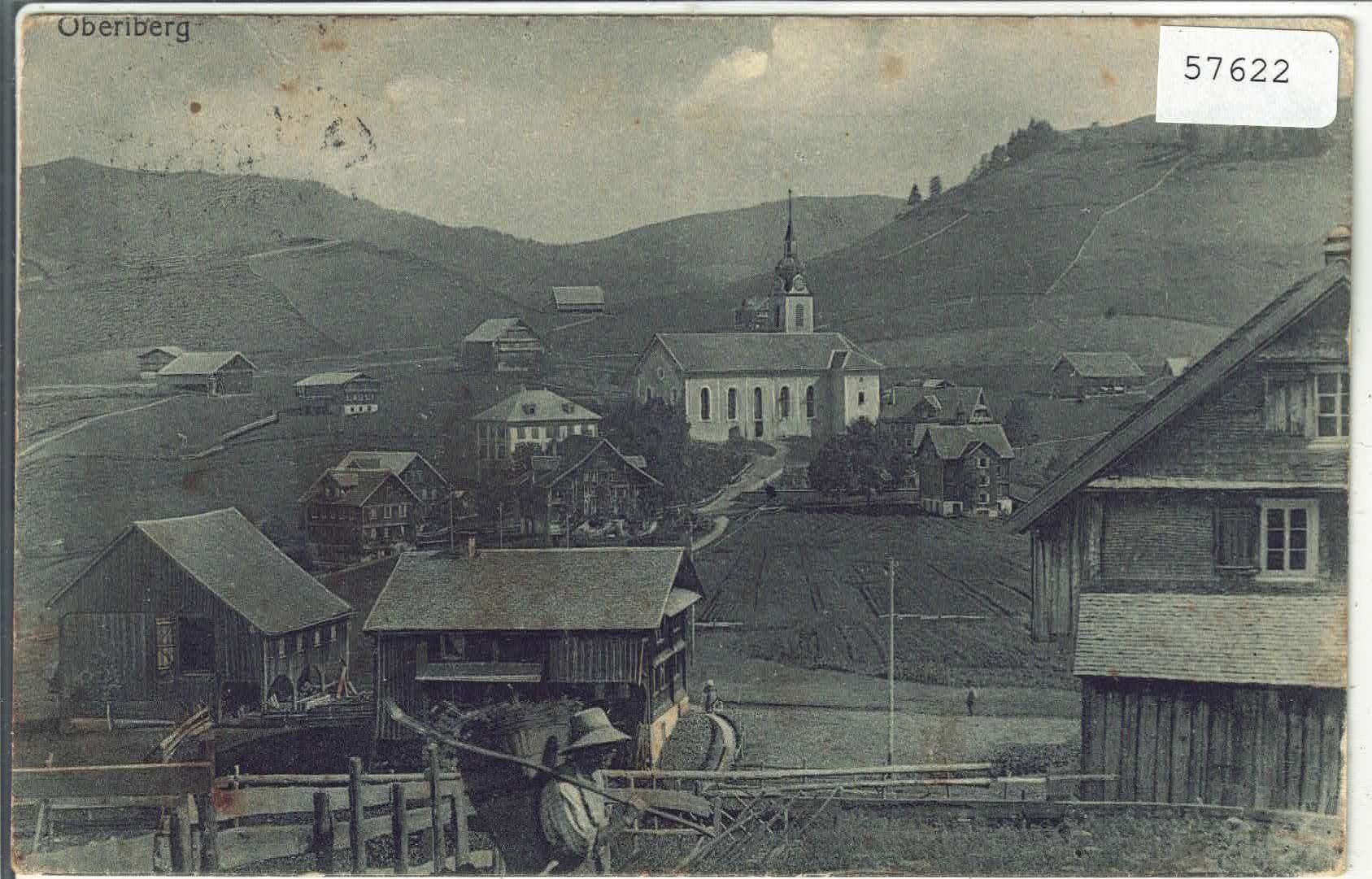 Cartoline postali: Oberiberg - Dorfpartie - animee – Usato da Ettingen venduto da Kartenplanet