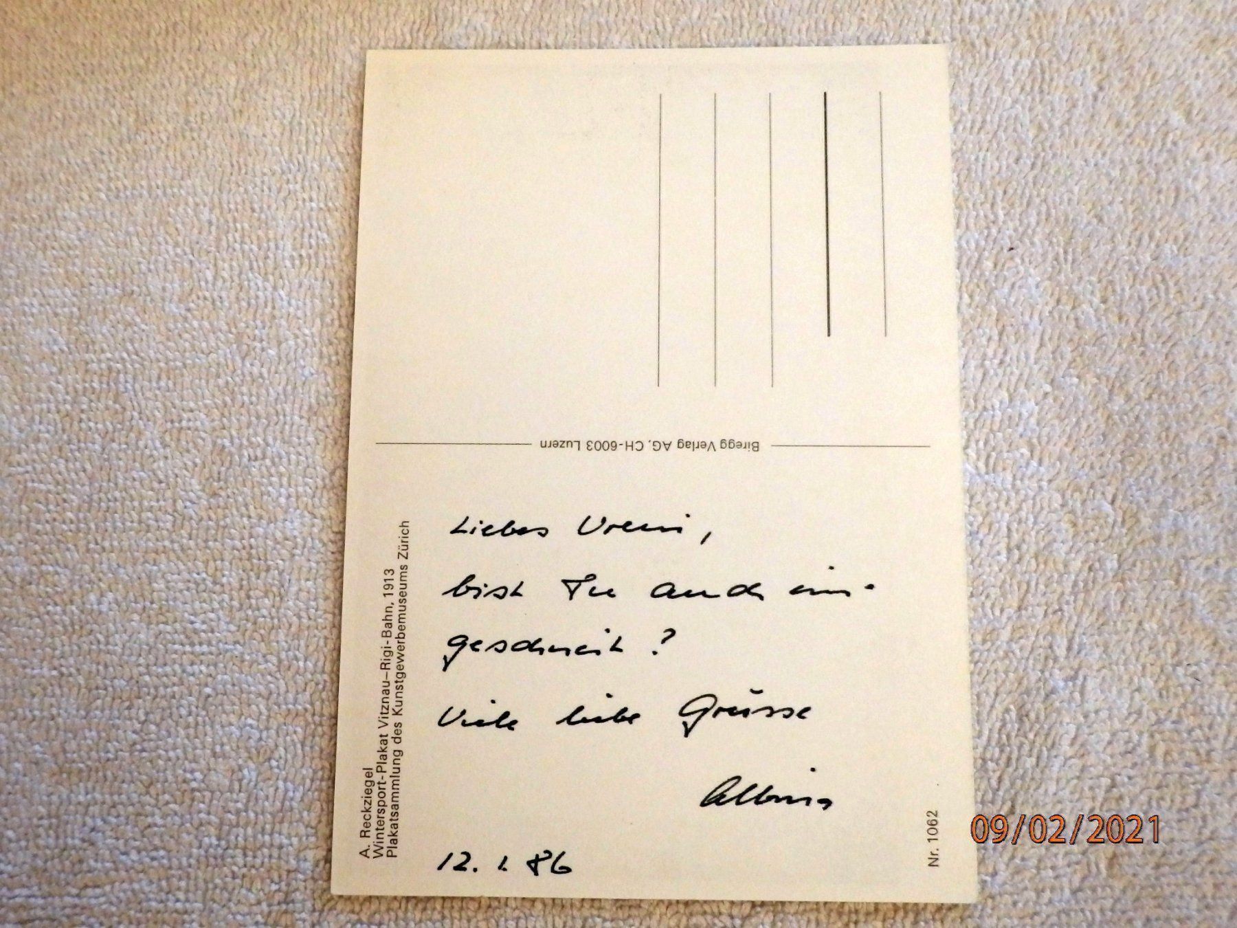 Cartes postales: AK, Rigi-Bahn, beschriftet, ungebraucht – D'occasion à Ueberstorf par dinbau 3