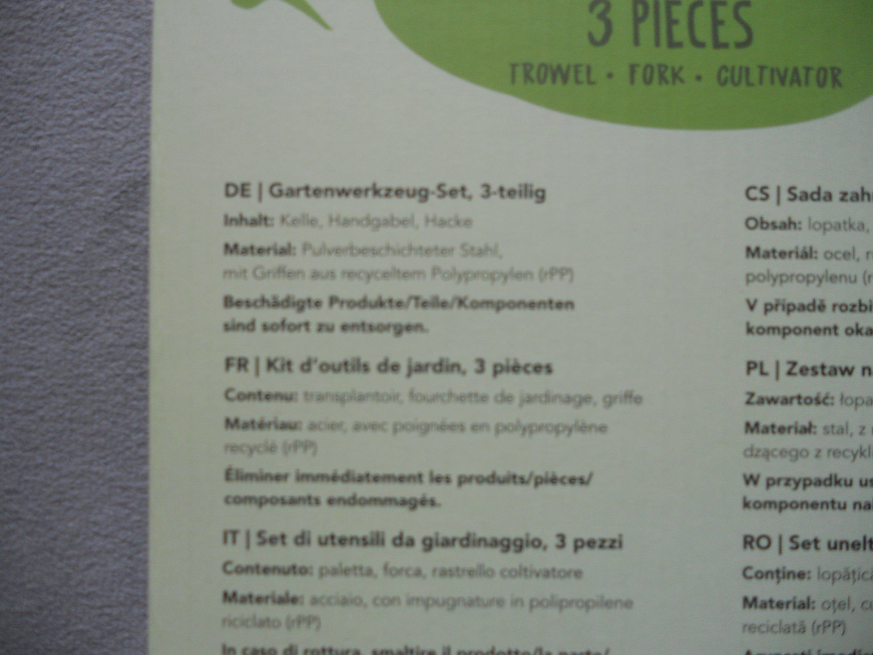 Tutti gli attrezzi: Garten Werkzeug Set – Nuovo e nell'imballaggio originale da Bern venduto da Miou6 2