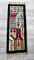 Farbiges Kunstwerk - handmade - Läufer - Tunesien - 60er