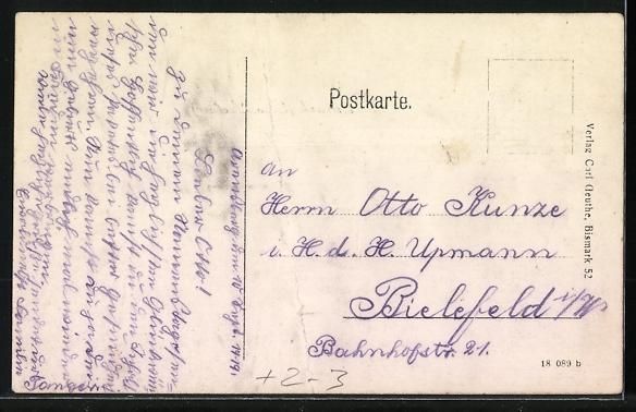 Cartoline postali: Bismark / Altmark, Bahnhofstrasse, Passe – Usato da Berlin venduto da bartko-reher 1