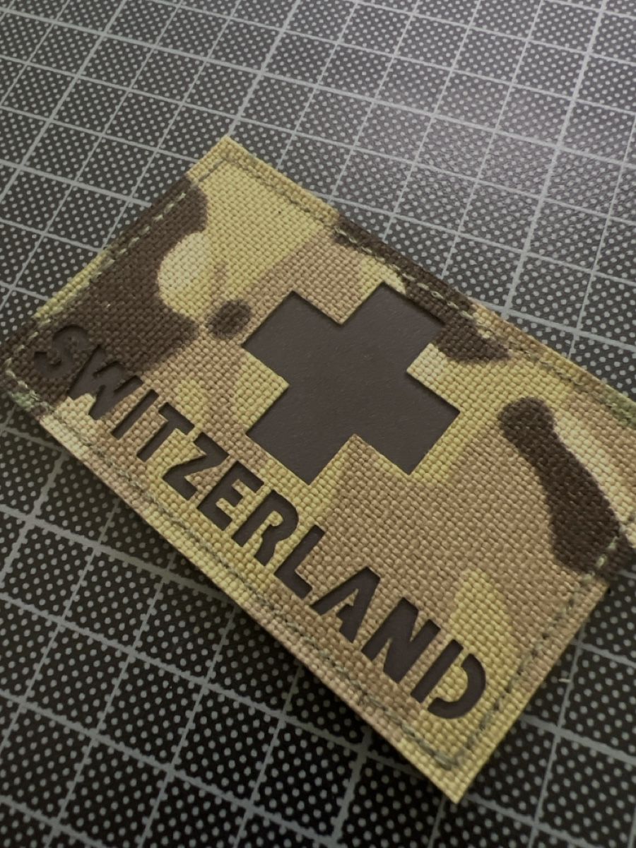 Plaketten & Abzeichen: Switzerland Lasercut Multicam IR Velcro Patch *** – Neu und originalverpackt aus Fruthwilen von speex