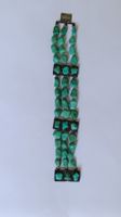 Bracelet  vintage Argent & Turquoises Naturelles Art Déco!