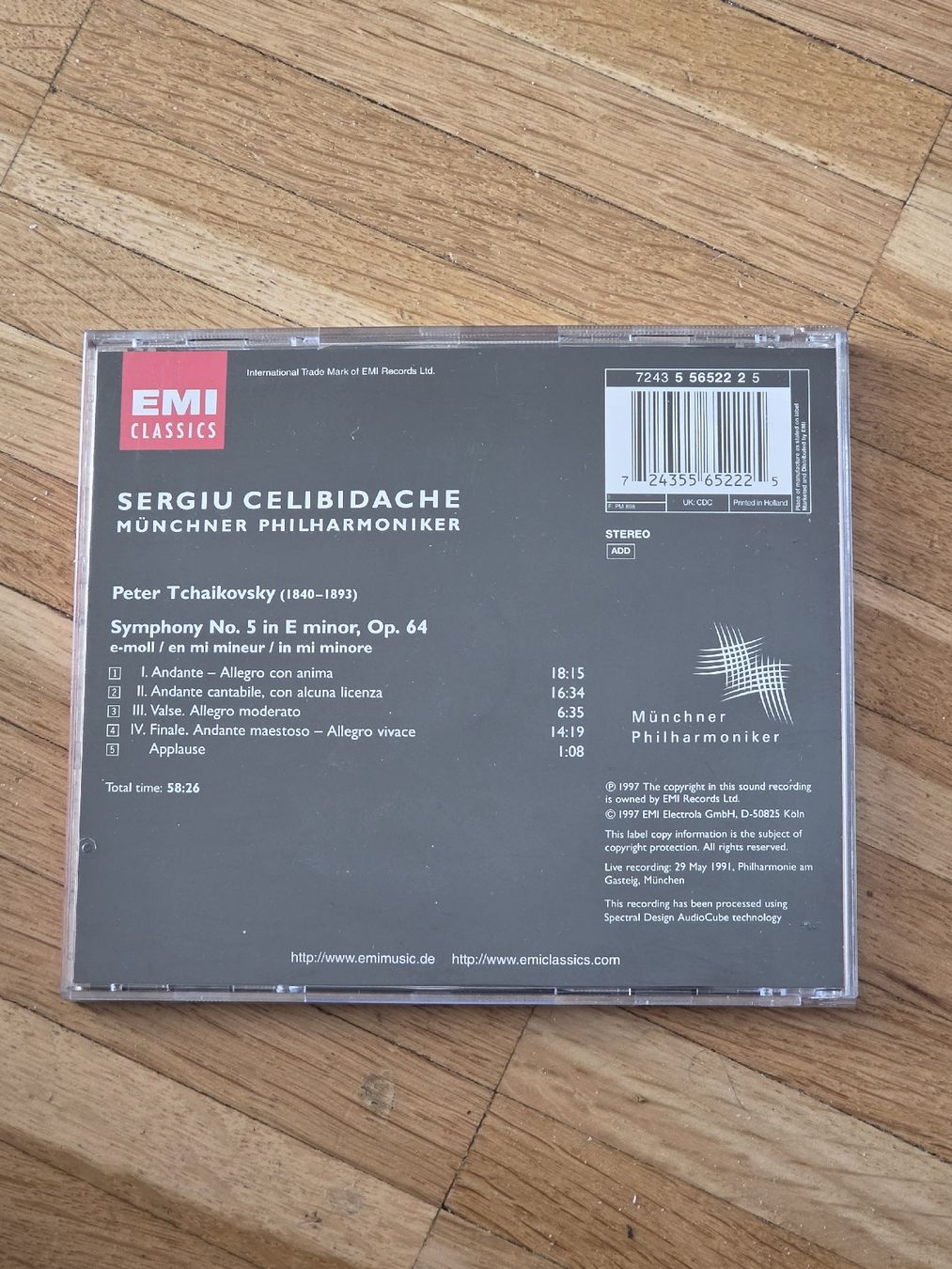 CD: CD: Celibidache dirigiert Tschaikowsky Symphonie Nr. 5 – Usato da Aesch BL venduto da immon 1