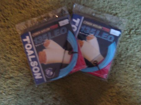 Tennis string TOALSON "cyb LEO135" 13,5m 2 Set Made in Japan