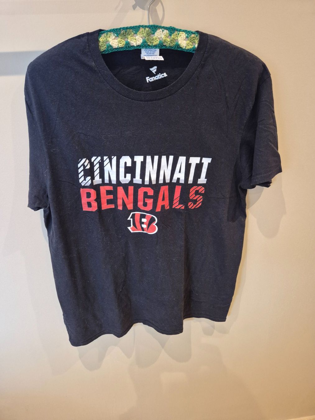 T-shirt: Cincinnati Bengals T-Shirt, schwarz,  Gr. L – Usato da Dietikon venduto da grafad