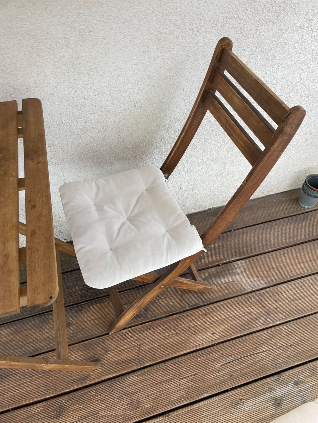 Ikea Tischset: IKEA wooden balcony set: folding table + 2 folding chairs – Gebraucht aus Zürich von carlaferico 3