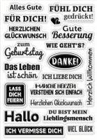 Silikonstempel Fühl dich gedrückt
