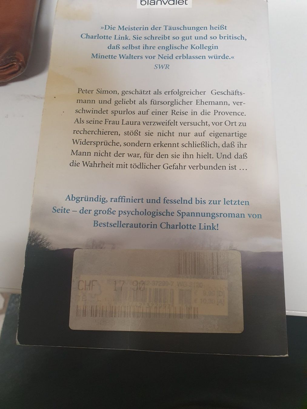 Libri: Buch Charlotte Link Die Täuschung blanvalet – Usato da Zürich venduto da Alibaba1234 1
