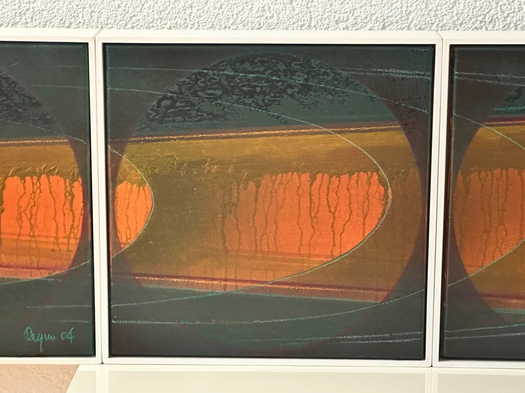 Dipinti: Vierteiliges Kunstwerk abstrakt – Usato da Bülach venduto da Jubet 2