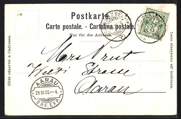 Cartoline postali: Fribourg, Ortspartie mit Menschenmenge,  – Usato da Berlin venduto da bartko-reher 1