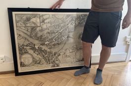 Elevationsplan der Stadt Luzern von Schuhmacher
