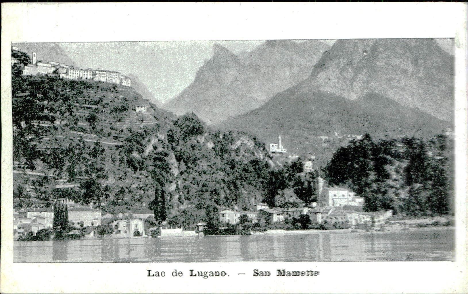 Cartes postales: Lac Lugano San Mamette – D'occasion à Biasca par Blenio71