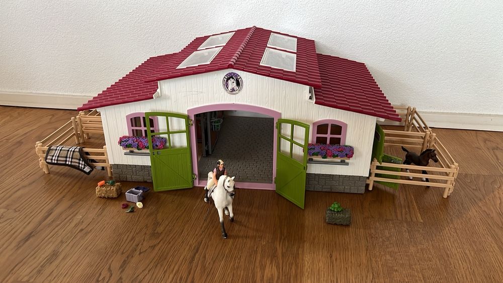 Schleich grosser Pferdehof, Pferdestall | Kaufen auf Ricardo