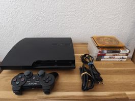 PS3 Slim Console, manette et jeux! État top! playstation 3