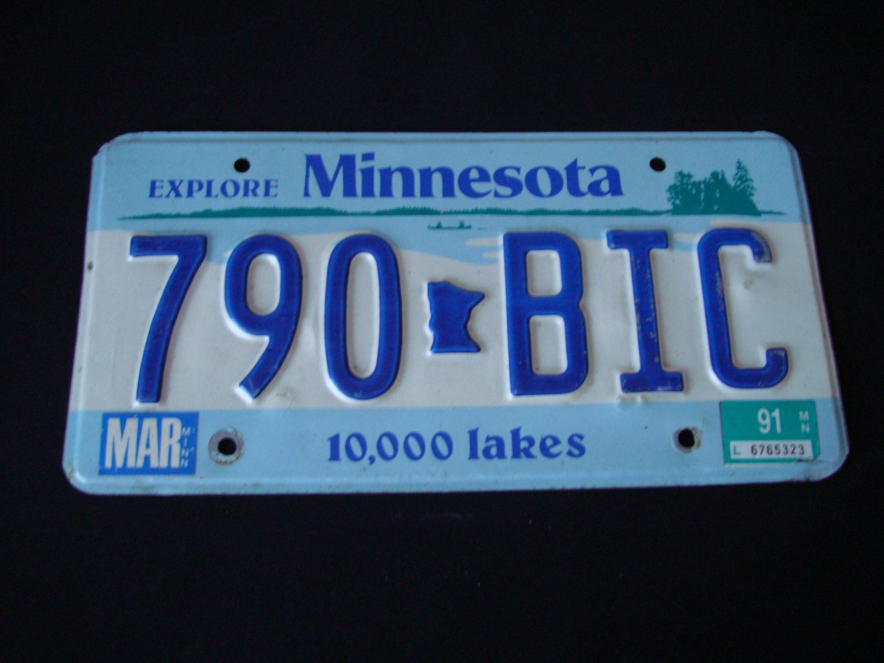 Schilder: MINNESOTA 790 BIC – Gebraucht aus Scherz von 5246