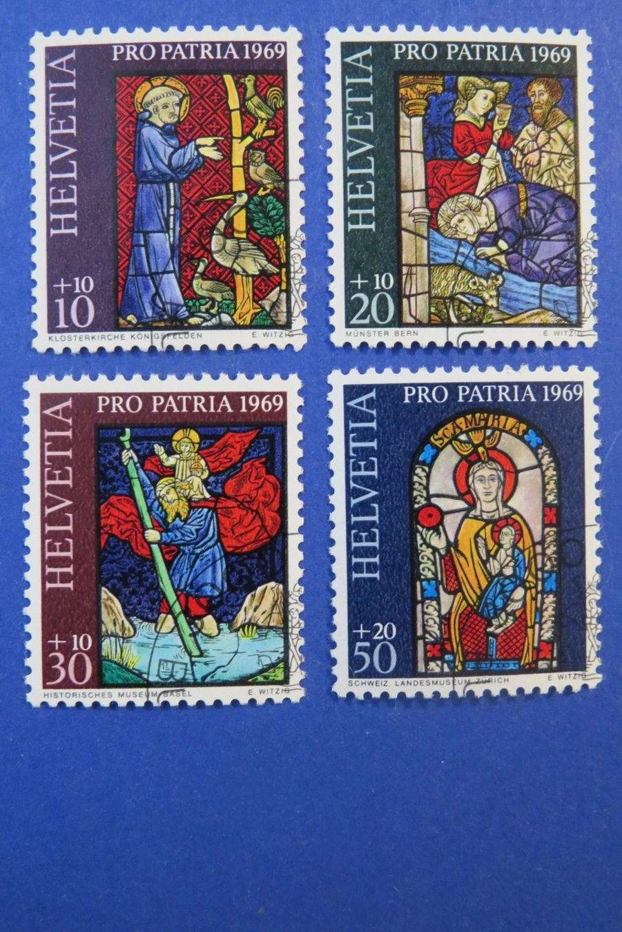 Tutti i francobolli: Serie Pro Patria 1969 - off.Ersttag-Eckstempel BERN – Usato da Brunnen venduto da Kumari