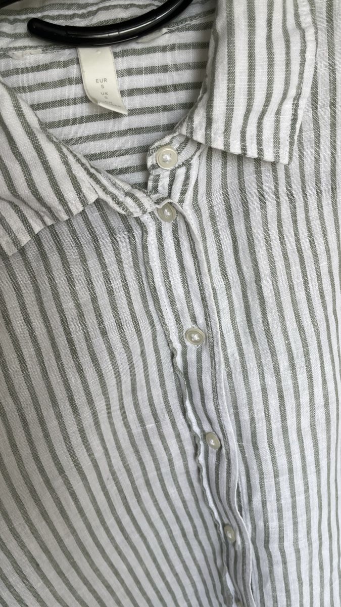 H&M Blusen: H&M Leinenbluse gestreift – Gebraucht aus Bettingen von Majvi 2