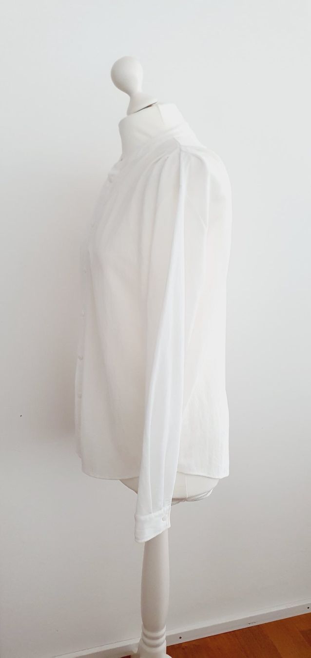 Massimo Dutti Blusen: Bluse Leinenmix Massimo Dutti weiss 34/XS/S – Gebraucht aus Stansstad von InStyle8 5