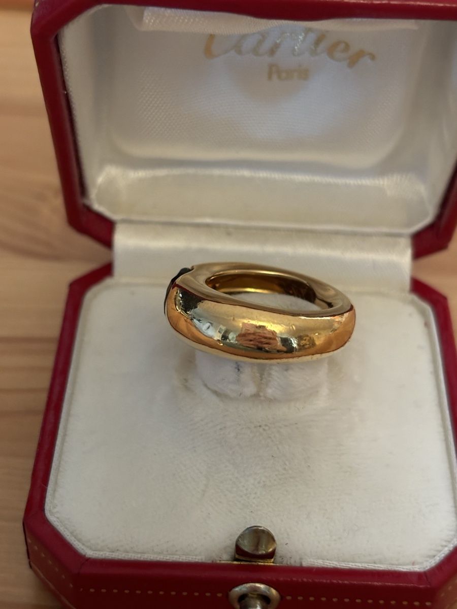 Cartier Anelli: Vintage Cartier Blauer Saphir Ring Gold – Usato da Embrach venduto da Ghostwarrior 4
