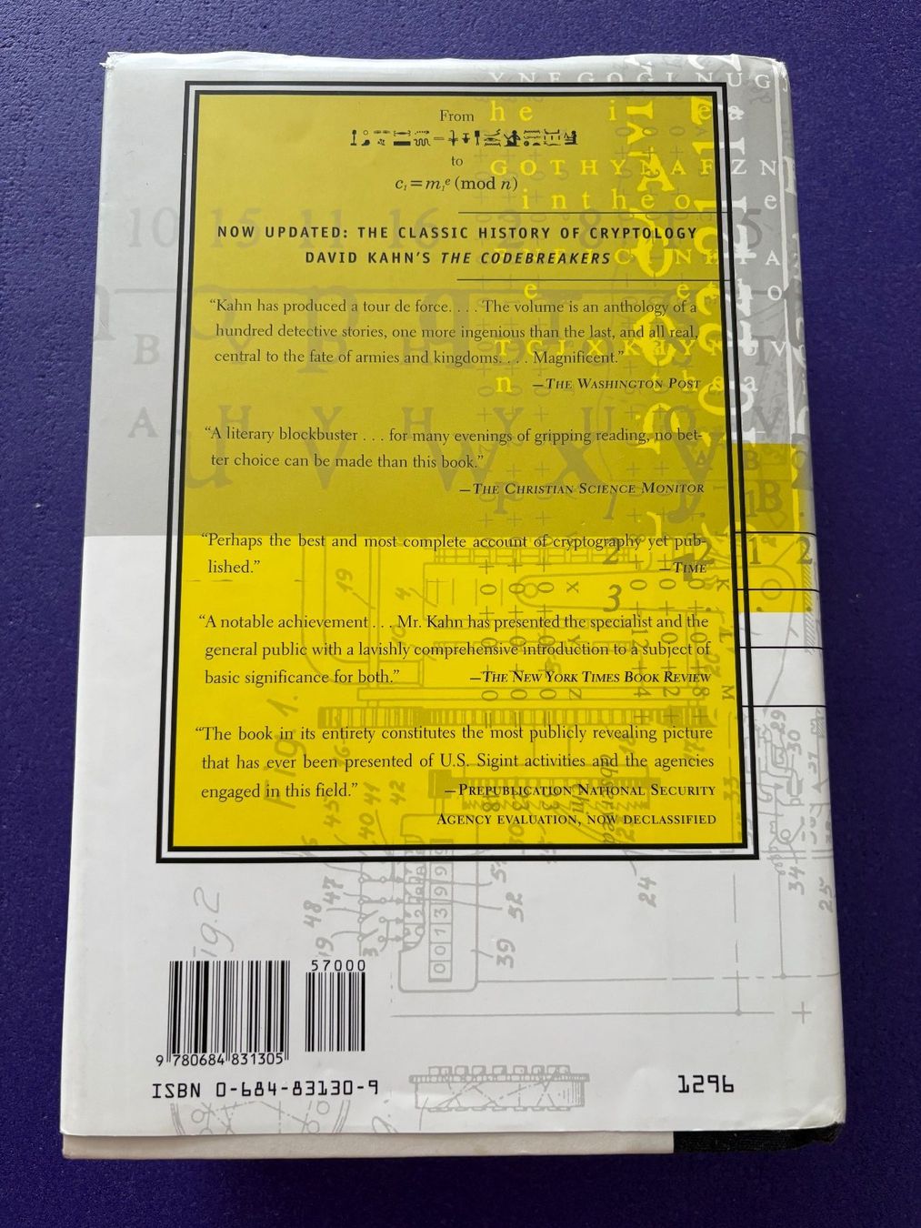 Bücher: The Codebreakers by David Kahn – Gebraucht aus Oberwil BL von nefret01 1