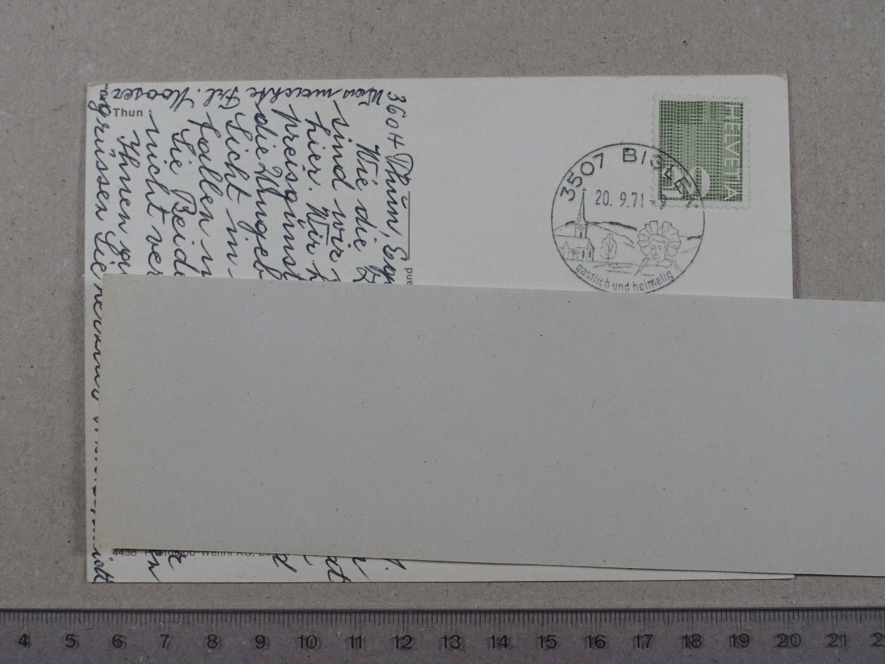 Ansichtskarten: Thun, 1971 – Gebraucht aus Lenzburg von fh1 1