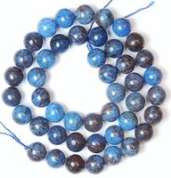 1 Strang echte natürliche dunkle Autumn Jasper Perlen 8 mm