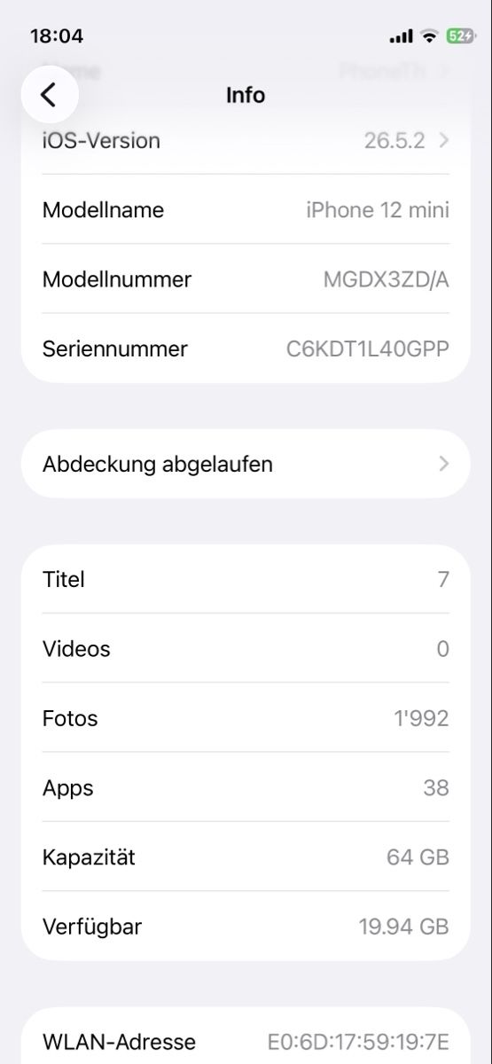 Apple Telefoni cellulari / Smartphones: iPhone 12 mini 64GB schwarz mit Hülle – Usato da Marthalen venduto da thh72 7