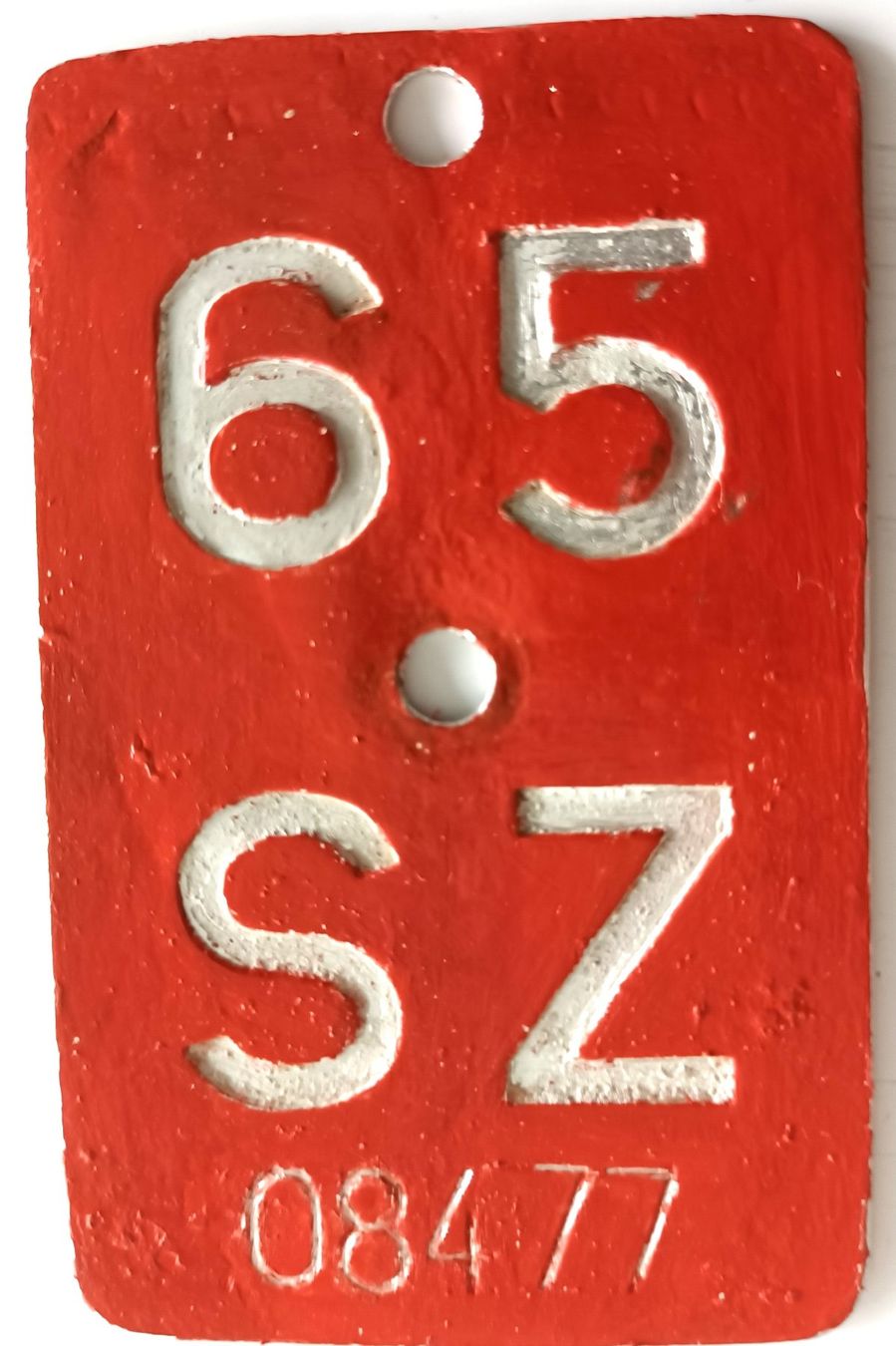 Ecriteaux: Velonummer Schwyz 1965 SZ 65 – D'occasion à Bülach par anska