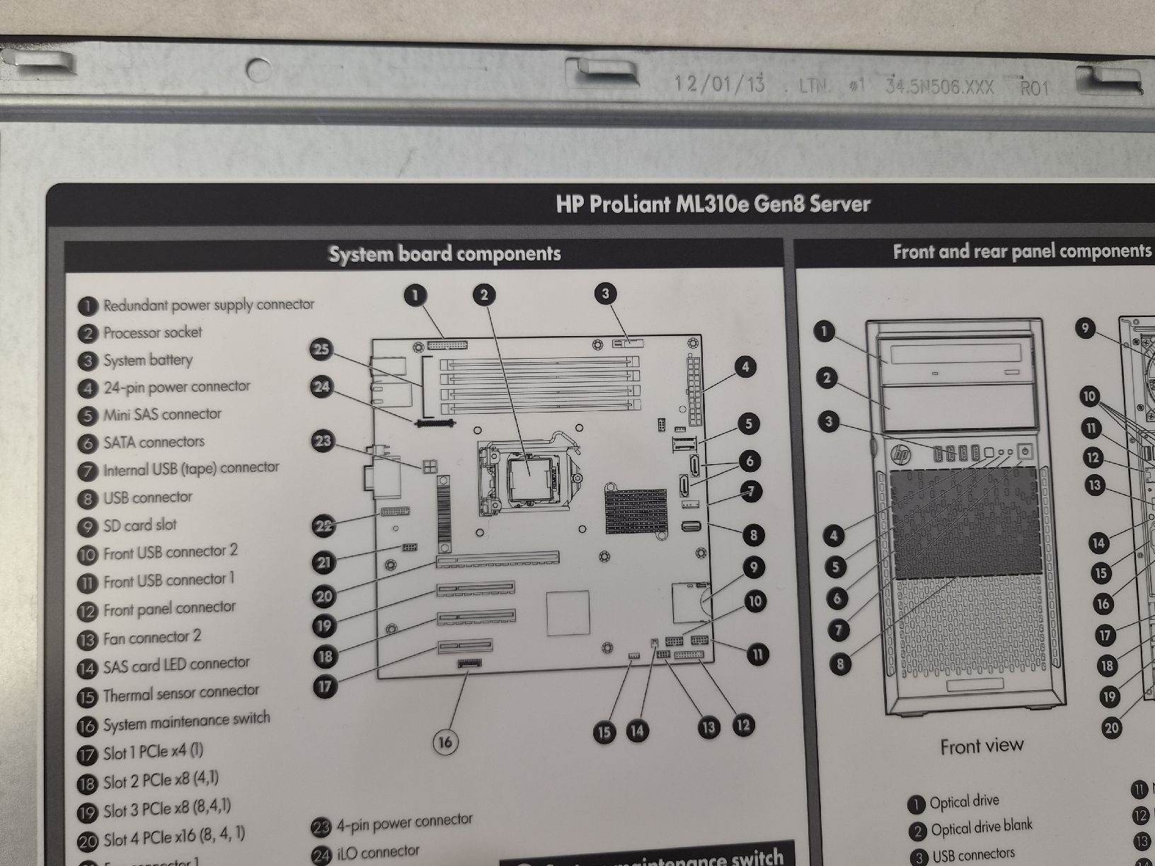 Hewlett Packard Server: HP ProLiant ML310e Gen8 v2, Intel Xeon,  – Gebraucht aus SCHAFFHAUSEN von Atami99 5