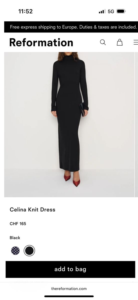 Reformation Vestiti: Reformation Celina Knit Dress S – Nuovo (secondo la descrizione) da Zürich venduto da okarioto 4