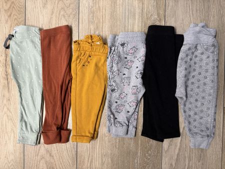 6 Jogginghosen und Leggings für Mädchen, Größe 74 🎀