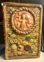 Alte Religiöse Wachsbuch 14cm, HeiligeMaria und Jesuskind.🙏