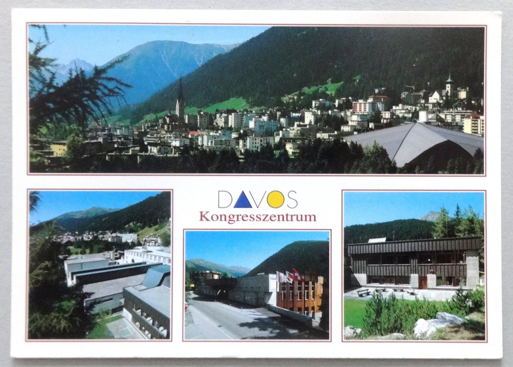 Ansichtskarten: Davos, Kongresszentrum – Gebraucht aus Fétigny von Billy2miny