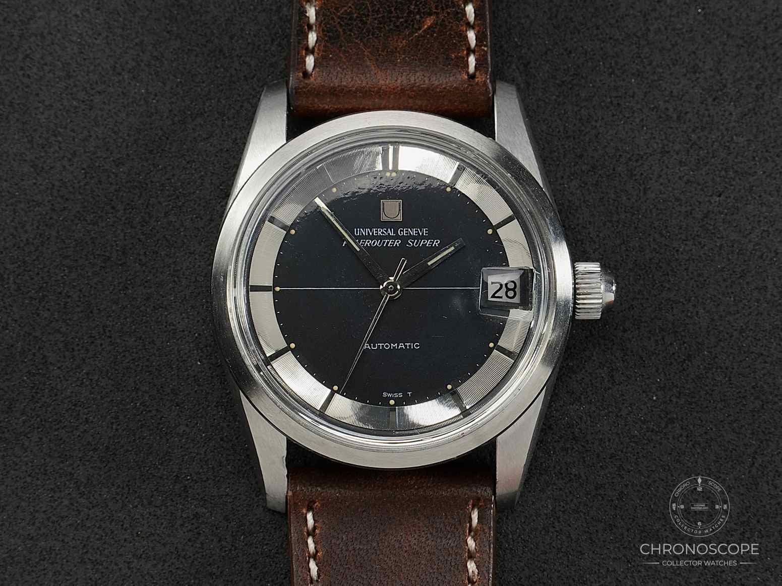 Universal Genève Orologi: Universal Genève Polerouter Super Ref.  869112/01, serviced – Usato da Luzern venduto da ChronoScope6004