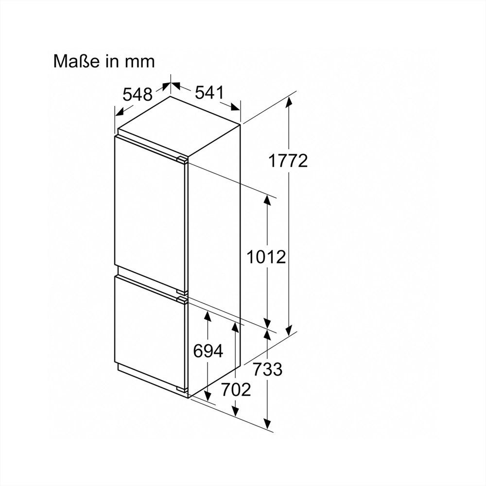 Bosch Réfrigérateurs: Bosch Serie 4 Einbau-Kühl-/Gefrierkombination – Neuf avec emballage d'origine à Biel/Bienne par Cucinelube-Biel 6