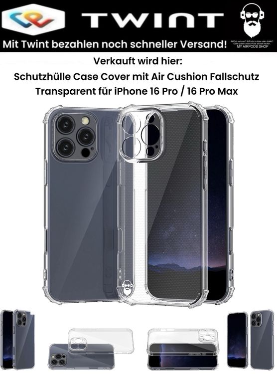 Transparente Schutzhülle Für IPhone 16 Pro (6,3 Zoll) Mit Kamera-Objektivschutz Aus Gehärtetem Glas - Dünn & Klar
