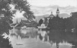 Solothurn // 1917 Aare Ufer Kathedrale