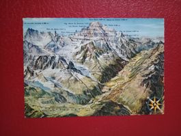 AK France Panorama Relief Chamonix-Mont Blanc Stempel
