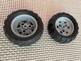 Lego Technik 2 Räder mit Felgen und Pneu LotX