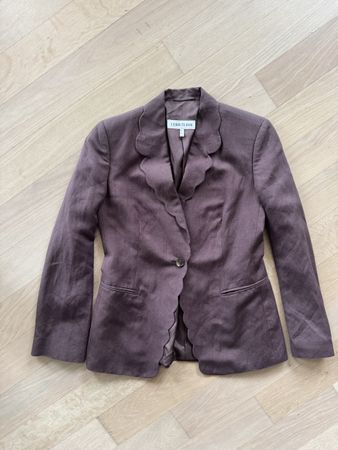 Cerruti 1881 Blazer, Gr. 36/38, Braun Leinen