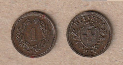 Tutti le monete: 1 Rappen 1921 – Usato da Allschwil venduto da Coinfreak