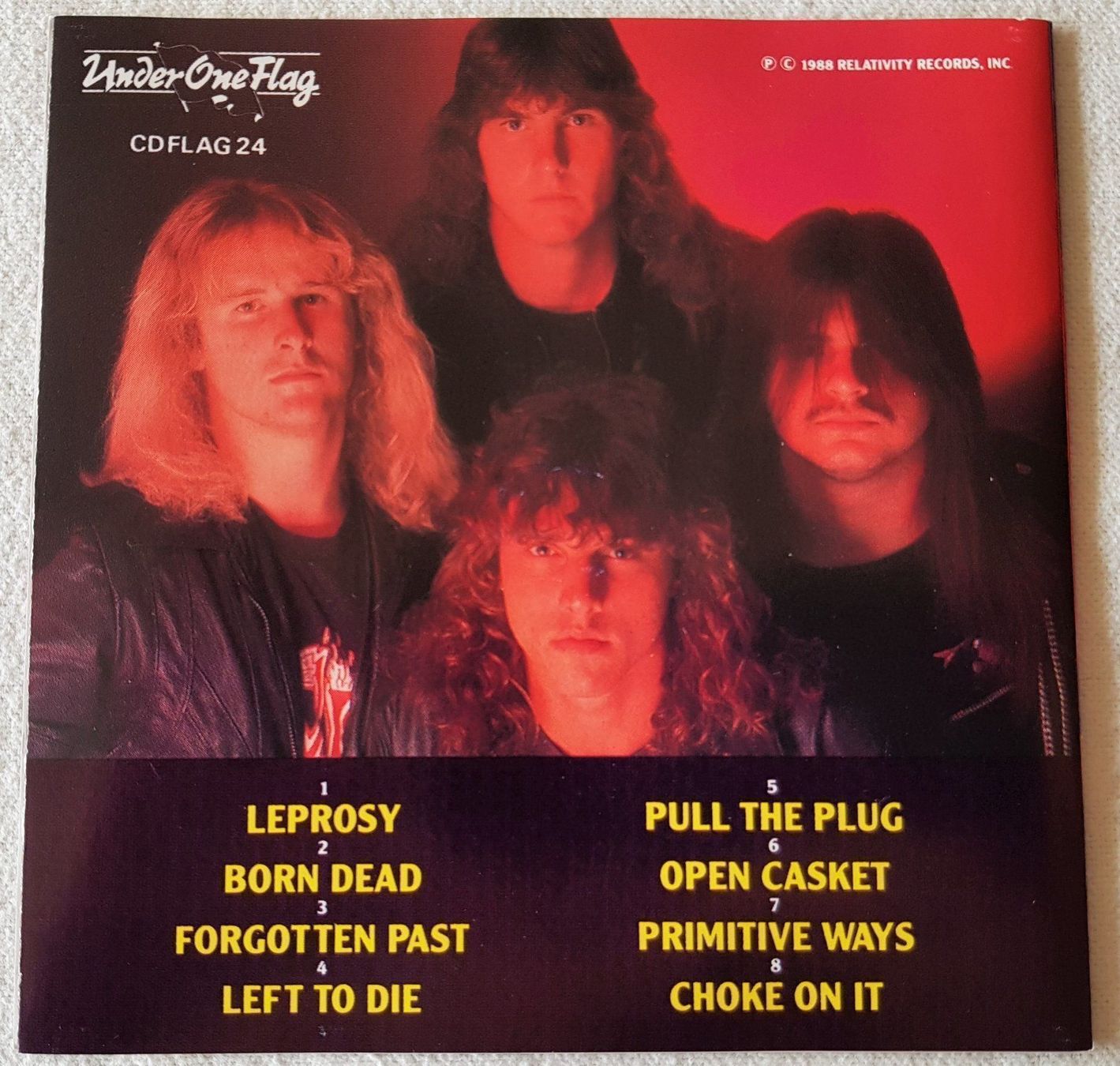 CD: Death - Leprosy - CD - 1988 - Rare First Press – Usato da Uster venduto da Zardodel 4