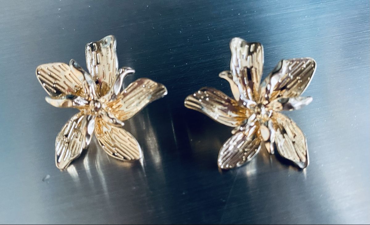 Orecchini pendenti & Orecchini a lobo: NEUE OHRRINGE GOLDFARBEN – Nuovo e nell'imballaggio originale da Malters venduto da Kuettel1 2