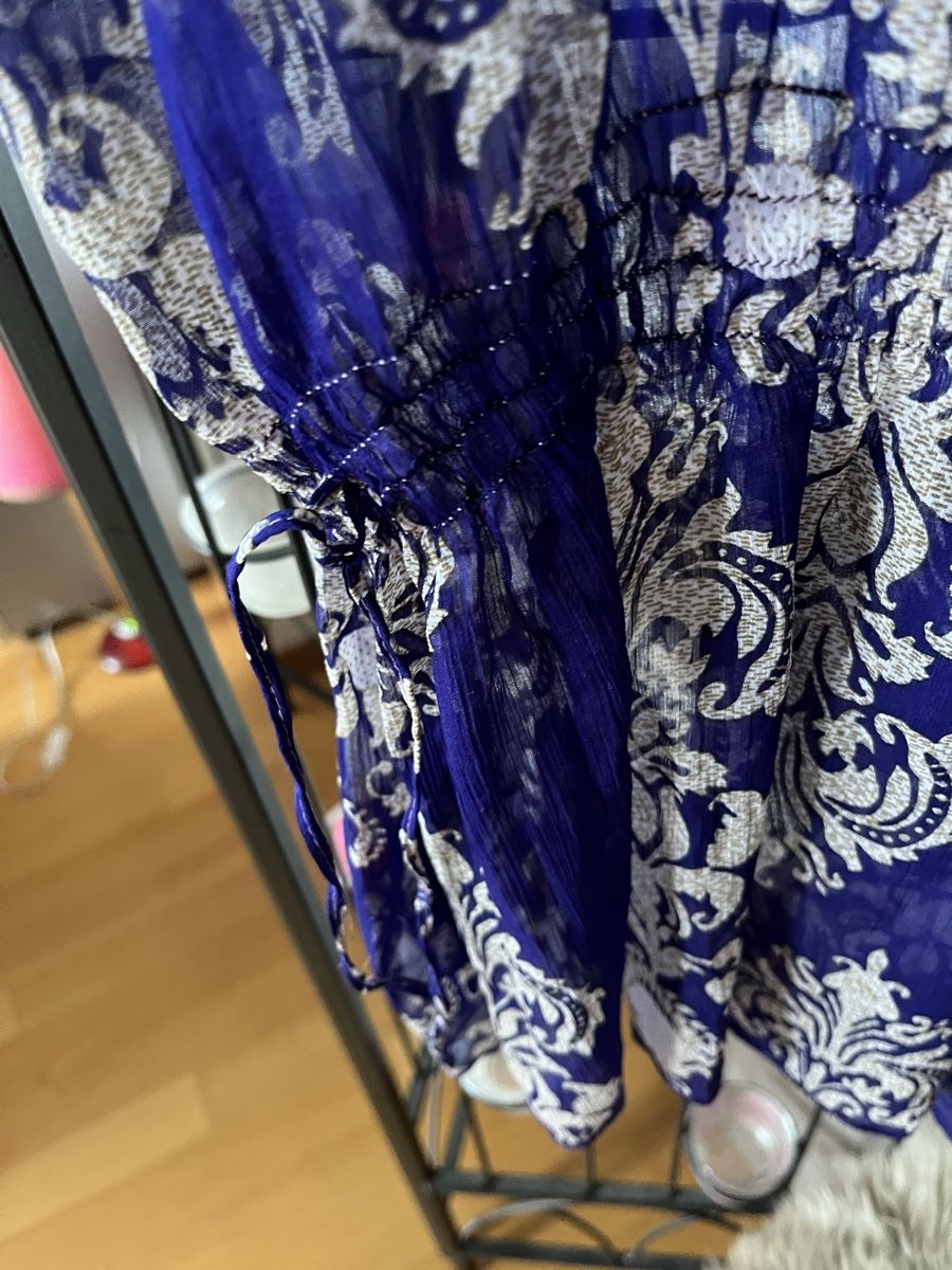 Tuniken: Tunique plage violet doré brodée légère, taille L – Gebraucht aus Genève von Libellule477 3